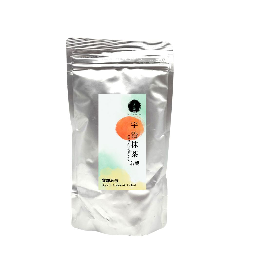 宇治產抹茶 若葉 包裝 | Uji Matcha Wakaba Powder Packaging