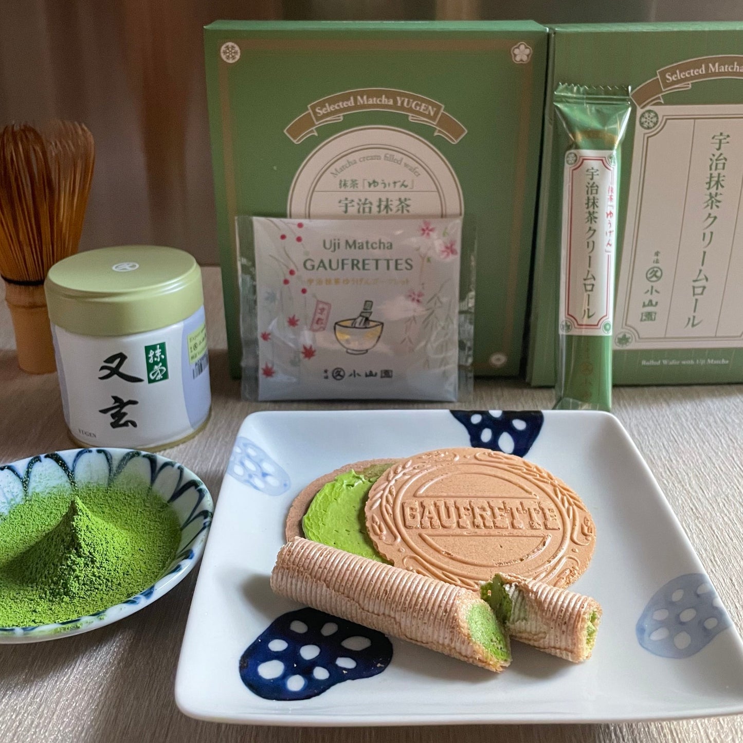 丸久小山園 又玄高級抹茶蛋卷+法蘭酥套裝-預訂