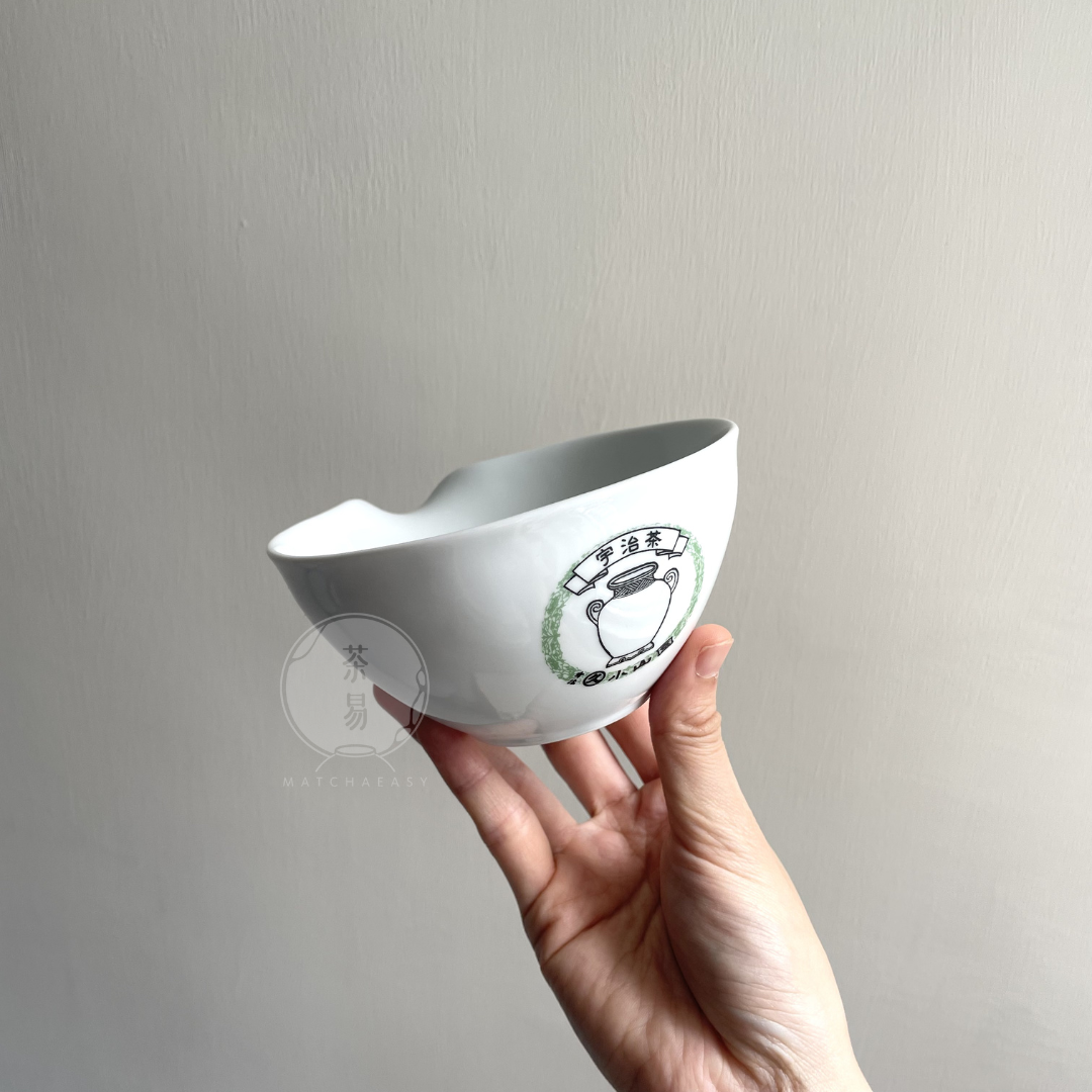 Marukyu Koyamaen Japanese Katakuchi Matcha Bowl for Latte